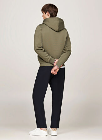 Tommy Hilfiger Kapüşon Yaka Yeşil Erkek Sweatshırt MW0MW32673PLI
