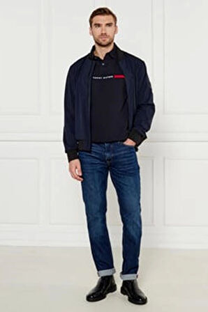 Tommy Hilfiger Erkek Lacivert Polo Yaka T-Shirt
