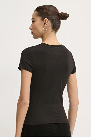 Kadın Tjw Slim T-Shirt - Siyah | M