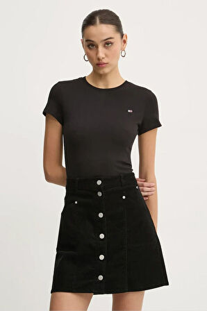 Kadın Tjw Slim T-Shirt - Siyah | M