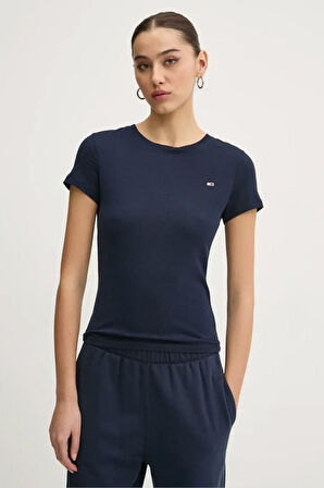 Kadın Tjw Slim T-Shirt - Lacivert | L