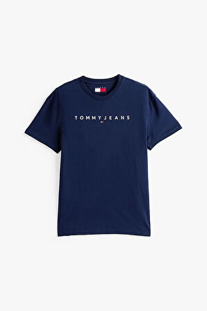 Erkek Tjm Logo Nakışlı T-Shirt - Lacivert | S
