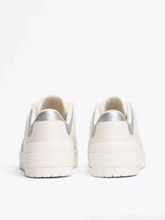 Tommy Hilfiger Deri Renk Bloklu Basketbol  Sneaker