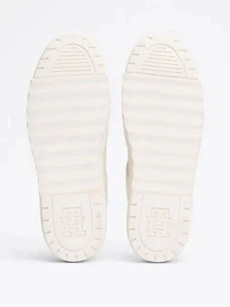 Tommy Hilfiger Deri Renk Bloklu Basketbol  Sneaker