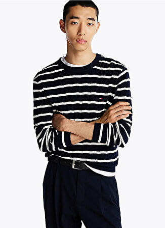 Tommy Hilfiger Mavi Erkek Kazak MW0MW331320A6