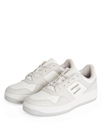 Tommy Hilfiger Gri Erkek Sneaker TJM RETRO BASKET CUPSOLE TUMBLE