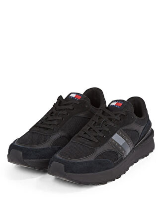 Tommy Hilfiger Siyah Erkek Sneaker TJM TECHNICAL RUNNER ESS