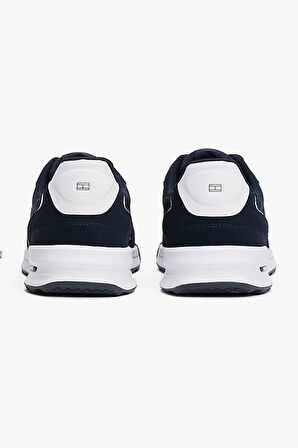 Erkek Retro Deri Sneaker - Lacivert | 43