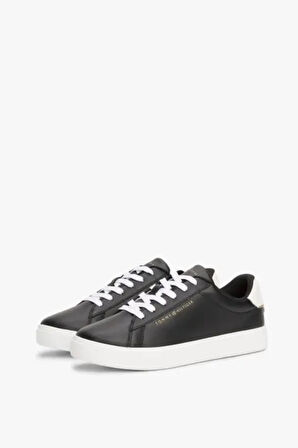Tommy Jeans Kadın Sneaker Ayakkabı-FW0FW08320BLACK