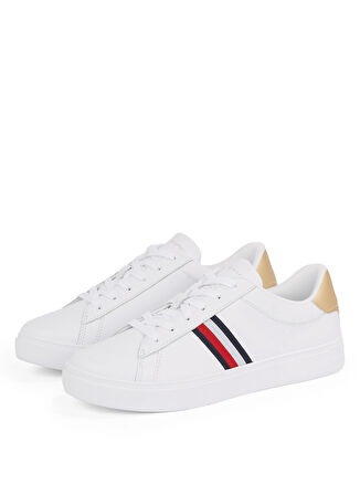 Tommy Hilfiger Beyaz Kadın Sneaker FW0FW08321
