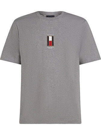 Tommy Hilfiger Erkek Gri T-Shirt