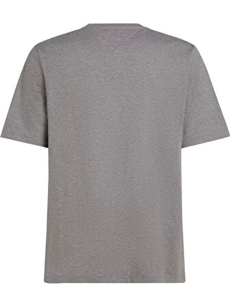 Tommy Hilfiger Erkek Gri T-Shirt