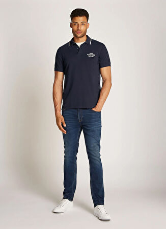 Tommy Hilfiger Mavi Erkek Polo T-Shirt MW0MW37519DW5