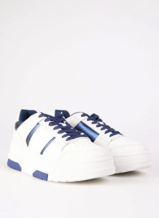 Tommy Hilfiger Beyaz - Mavi Kadın Sneaker EN0EN02702