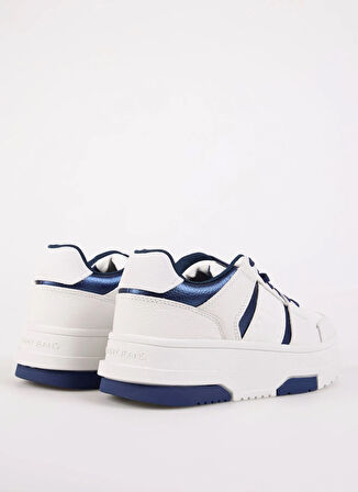 Tommy Hilfiger Beyaz - Mavi Kadın Sneaker EN0EN02702