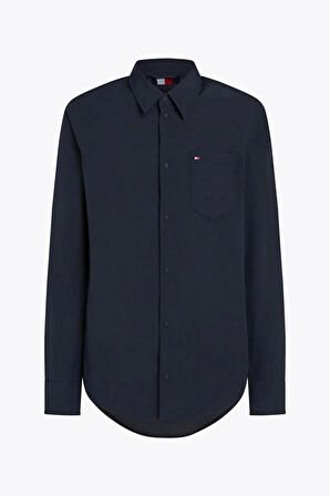 Tommy Hilfiger Erkek  Lw Packble  Lacivert Gömlek