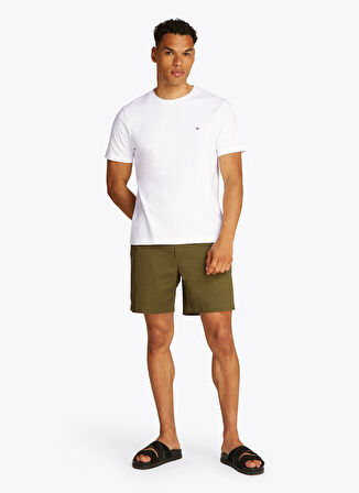 Tommy Hilfiger Beyaz Erkek T-Shirt MW0MW37508YBR