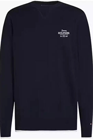 Tommy Hilfiger Erkek Lacivert Sweatshırt