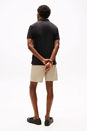 Erkek Regular Fit Esnek İnterlok Kumaş Polo T-Shirt - Siyah | M