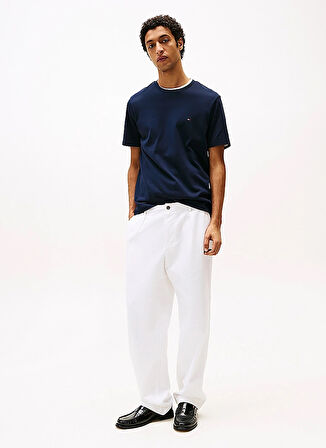 Tommy Hilfiger Mavi Erkek T-Shirt MW0MW37508DW5