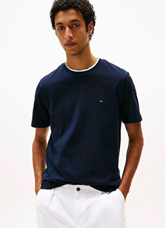 Tommy Hilfiger Mavi Erkek T-Shirt MW0MW37508DW5
