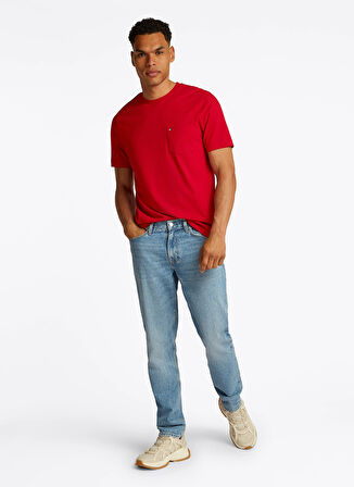 Tommy Hilfiger Kırmızı Erkek T-Shirt MW0MW37283XLD