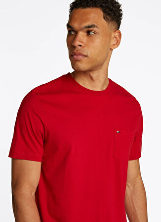 Tommy Hilfiger Kırmızı Erkek T-Shirt MW0MW37283XLD
