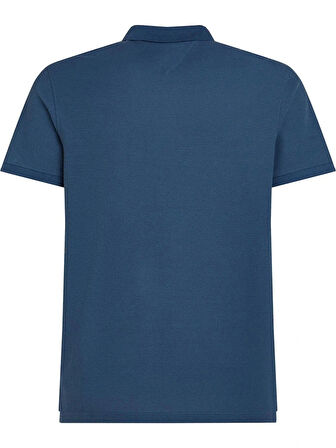 Tommy Hilfiger Dikey Bayrak Polo Yaka Tişört Mavi