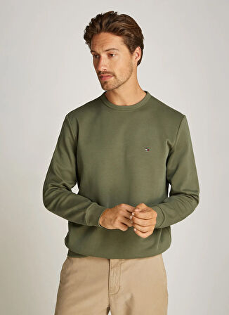 Tommy Hilfiger Yeşil Erkek Sweatshırt MW0MW37241PLI