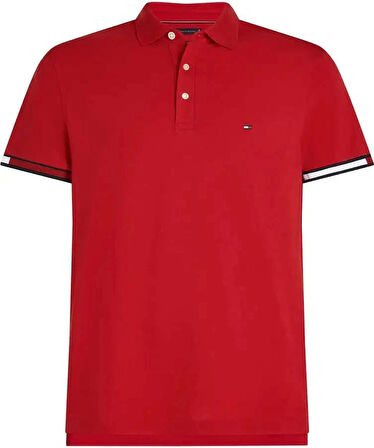 Tommy Hilfiger Erkek Kırmızı Polo Yaka T-Shirt