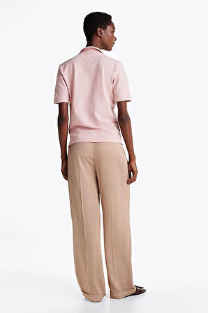 Kadın 1985 Koleksiyonu Regular Polo T-Shirt - Açık Pembe | S