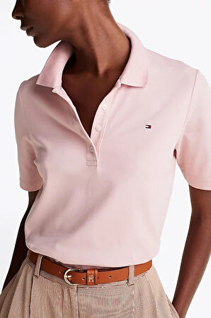 Kadın 1985 Koleksiyonu Regular Polo T-Shirt - Açık Pembe | S