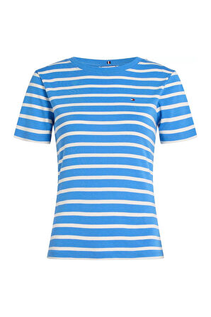 Kadın Slim Fit T-Shirt - Mavi | S