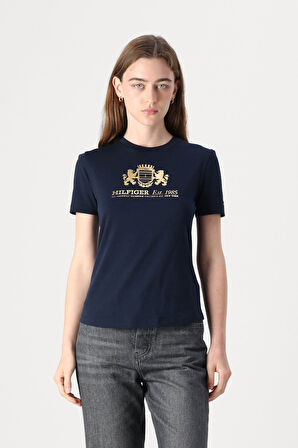 Kadın Th Varsity T-Shirt - Lacivert | M