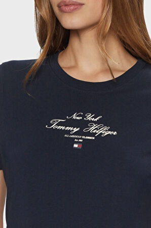 Tommy Hilfiger Bayan T Shirt WW0WW43895 C1G