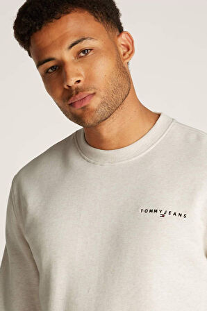 Erkek Tjm Sweatshirt - Krem | S