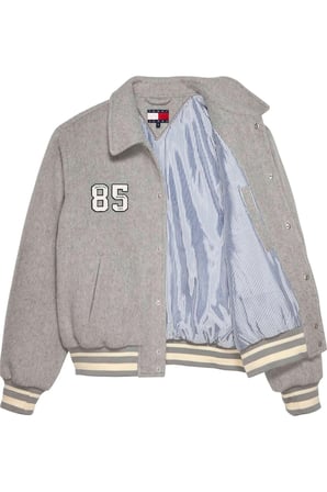 TJC VARSITY JACKET, P6N Gri Erkek Ceket
