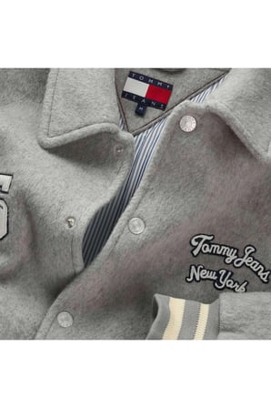 TJC VARSITY JACKET, P6N Gri Erkek Ceket