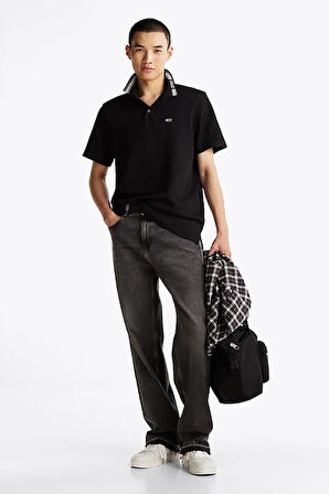 Erkek Regular Fit Polo T-Shirt - Siyah | XS