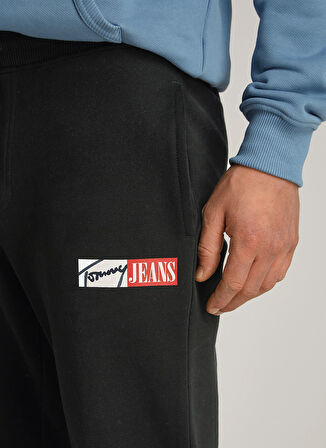 Tommy Hilfiger Normal Siyah Erkek Eşofman Altı DM0DM20277BDS TJM SLIM ENTRY