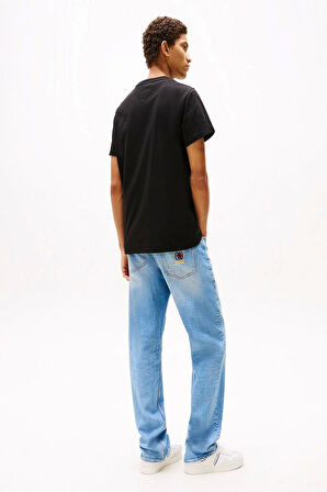 Tommy Jeans  Logolu Siyah  Slim T-Shirt