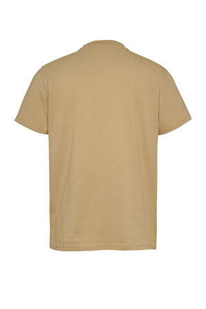 Erkek Tjm Slim Linear Chest T-Shirt - Bej | S