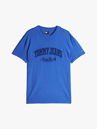 Tommy Hilfiger Erkek  Mavi  Tjm  Reg  Varsity T-Shirt