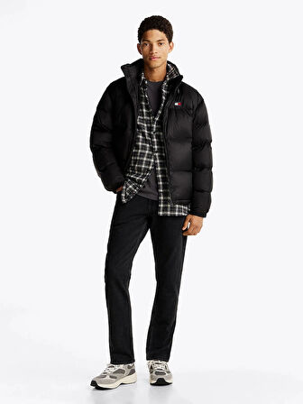 Tommy Hilfiger Erkek  Scanton Solmuş Siyah İnce Kot Pantolon
