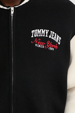 Erkek Tjm Varsity Baseball Hırka - Siyah | S