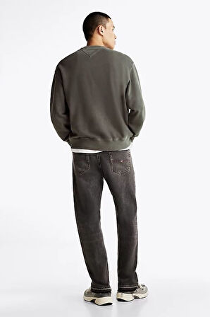Erkek Vintage Rahat Sweatshirt - Siyah | XS