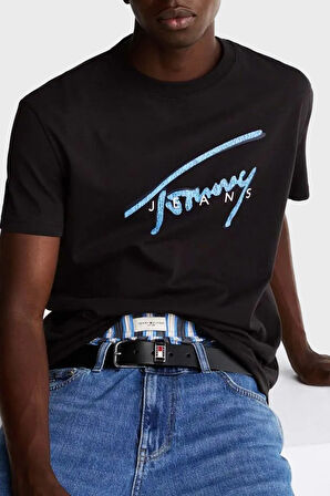 Tommy Jeans Erkek T Shirt DM0DM21109 BDS