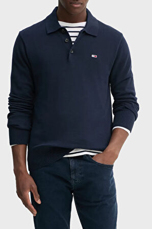 Tommy Jeans Erkek Polo Yaka Kazak DM0DM20304 C1G