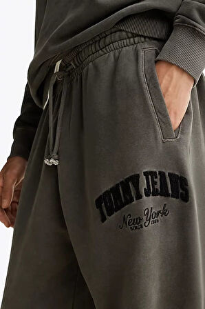 Erkek TJM Varsity Jogger Sweatpants - Siyah | S