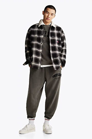 Erkek TJM Varsity Jogger Sweatpants - Siyah | S